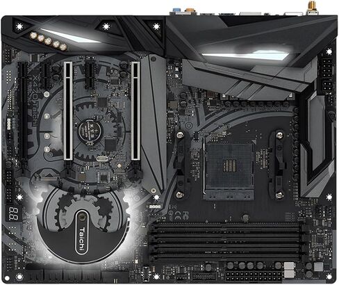 Computer Motherboards Fit for ASROCK X470 Taichi Motherboard Support 5800X3D 5700x3D 5700X 5600G 4600G CPU 4xDDR4 3200 MHz HDMI M.2 ATX Mainboard in Kuwait