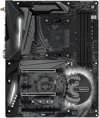 Computer Motherboards Fit for ASROCK X470 Taichi Motherboard Support 5800X3D 5700x3D 5700X 5600G 4600G CPU 4xDDR4 3200 MHz HDMI M.2 ATX Mainboard in Kuwait