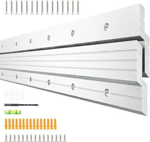 French Cleat Picture Hanger Set 2'' Heavy-Duty Aluminum Z Clips for Hanging Mirrors Pictures Whiteboards Shelves Interlocking Wall Mounting Brackets Metal Z Bar Wall Mount Hanger Supports in Saudi Arabia