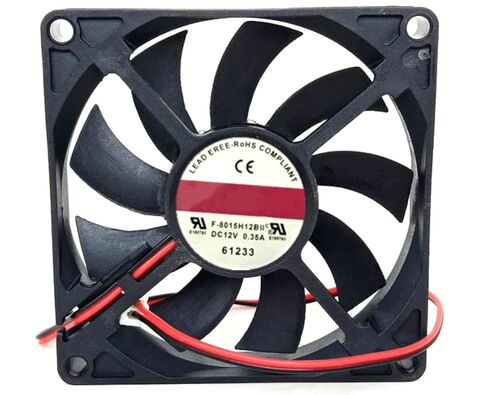 F-8015H12BII 12V 0.35A 80mm 2-Wire Cooling Fan 80X80X15MM in Kuwait