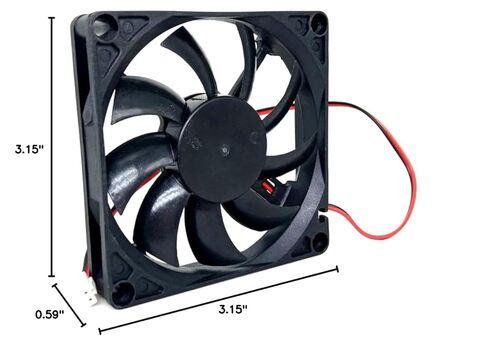 F-8015H12BII 12V 0.35A 80mm 2-Wire Cooling Fan 80X80X15MM in Kuwait