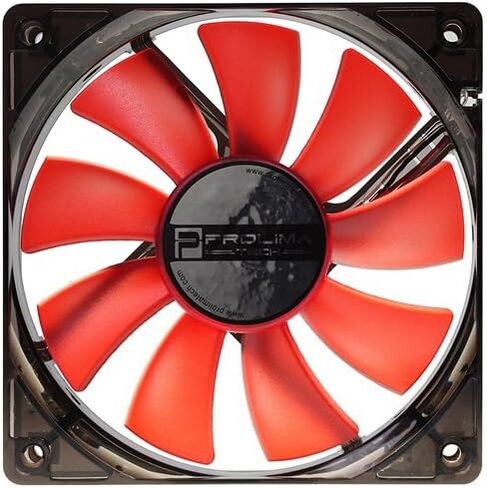 Prolimatech Red Vortex 12 LED - مروحة ضغط ثابت وتدفق هواء عالية (120 مم) in Kuwait