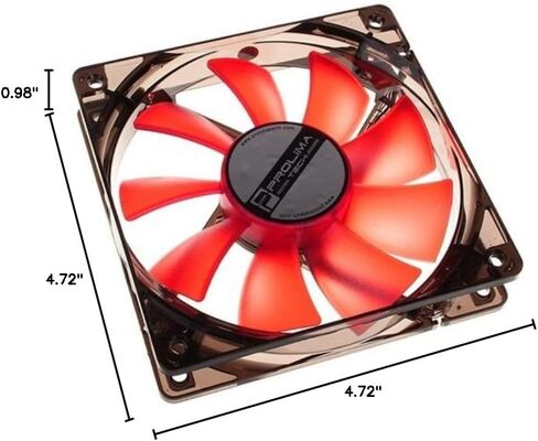Prolimatech Red Vortex 12 LED - مروحة ضغط ثابت وتدفق هواء عالية (120 مم) in Kuwait
