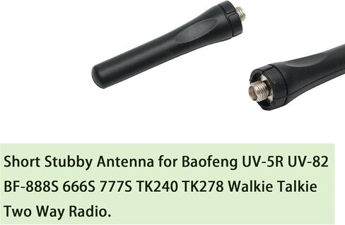 Dual Band Antenna 144/430MHZ Mini Short Stubby Antenna for Baofeng UV-5R UV-82 BF-888S 666S 777S TK240 TK278 Walkie Talkie Two Way Radio 12Pack in Kuwait