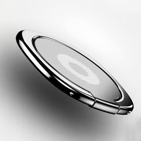 Circular Magnetic Phone Grip & Stand, Slim Metal Ring Holder with Secure Adhesive, Versatile Phone Holder for Hand, 360° Rotation for Comfortable Viewing in 4 Colors (Rose Gold) in Kuwait