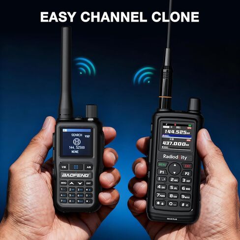 BAOFENG UV-5R Mini Ham Radio Handheld, UHF VHF Dual Band, CHIRP & APP Programming, 999CH, Dual PTT, USB-C Charging, Receive Airband NOAA FM, Portable Walkie Talkie for Outdoor Emergency, Grey [2Packs] in Kuwait