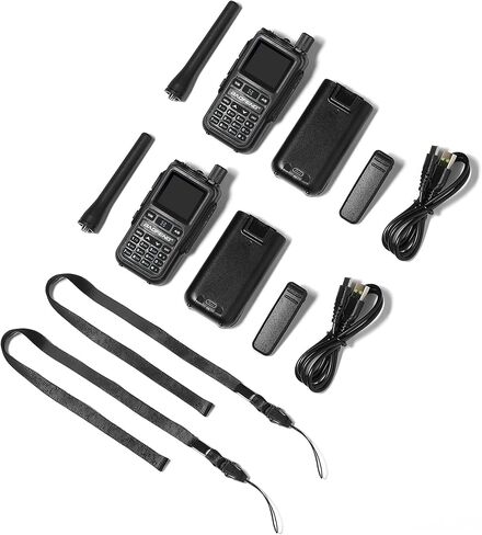 BAOFENG UV-5R Mini Ham Radio Handheld, UHF VHF Dual Band, CHIRP & APP Programming, 999CH, Dual PTT, USB-C Charging, Receive Airband NOAA FM, Portable Walkie Talkie for Outdoor Emergency, Grey [2Packs] in Kuwait