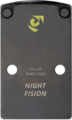 لوحة بصرية Night Fision - لتركيب Trijicon RMR، Trijicon RMR HD، SRO، Holosun 507c إلى Sig Sauer P320 Pistols - أضف منظر نقطة حمراء إلى المسدس - غير متوافق مع Holosun 507k x2 أو Romeo 1 Pro in Kuwait