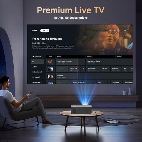 4K Projector with Built-in Apps, 1500ANSI Auto Focus&6D Keystone Dolby Audio Kogata Smart Projector with WiFi 6 Bluetooth Outdoor Movie Proyector for Home Theater HDR10+ UPGRADE in Kuwait