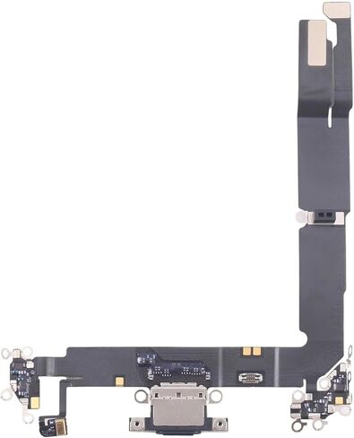 وحدة توصيل مقبس لوحة منفذ الشحن المرنة البديلة المتوافقة مع iPhone 16 Plus (أبيض) in Kuwait