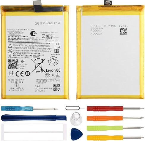بطارية بديلة Duotipa PG50 جديدة متوافقة مع Moto G Stylus 2023 4G / 5G XT2315 XT2317 مع مجموعة أدوات الإصلاح in Kuwait