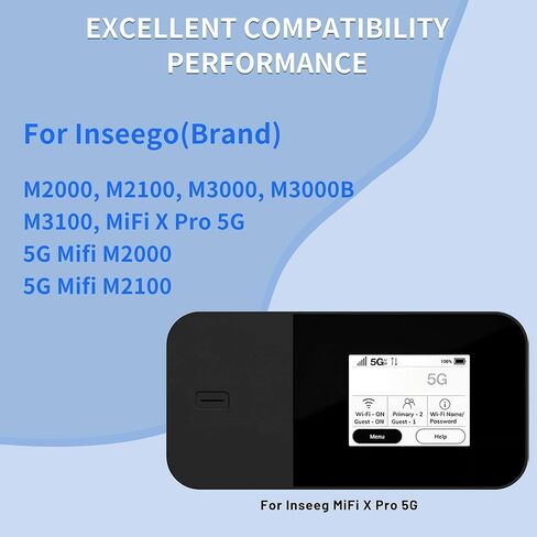 بطارية بديلة 3.85 فولت 3600 مللي أمبير في الساعة 160007، 40123134 متوافقة مع 5G Mifi M2000، 5G Mifi M2100، M2000، M2100، M3000، M3000B، M3100، MiFi X Pro 5G 3.85V 3600mAh in Kuwait