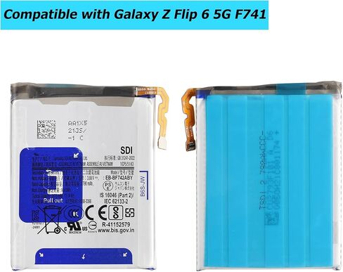 New EB-BF742ABE Replacement Battery Compatible with Samsung Galaxy Z Flip 6 5G F741 with Technical Toolkit in Kuwait