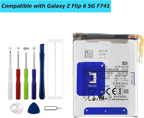 New EB-BF742ABE Replacement Battery Compatible with Samsung Galaxy Z Flip 6 5G F741 with Technical Toolkit in Kuwait