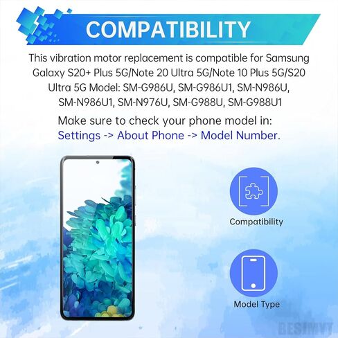 for Samsung Galaxy S20+ Plus 5G Note 20 Ultra 5G Note 10 Plus 5G S20 Ultra 5G Vibration Motor Replacement Vibrating Motor Repair Fix Vibrator Module Replacement Model: SM-G986U SM-N986U in Kuwait