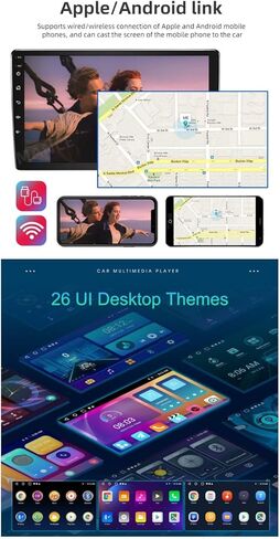 Car Stereo Android 12 for Chevrolet Chevy Silverado GMC Sierra Buick Enclave Yukon, 7" IPS Touch Screen Car Radio Build-in GPS Wireless CarPlay/Wired Android Auto, 2G+32G, Backup Camera/DSP/SWC in Kuwait