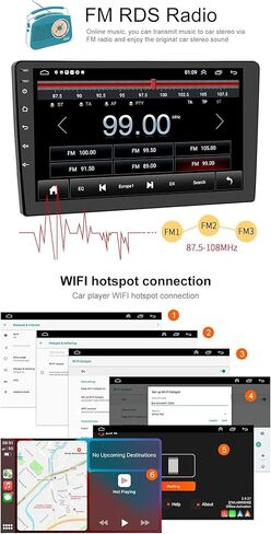 Car Stereo Android 12 for Chevrolet Chevy Silverado GMC Sierra Buick Enclave Yukon, 7" IPS Touch Screen Car Radio Build-in GPS Wireless CarPlay/Wired Android Auto, 2G+32G, Backup Camera/DSP/SWC in Kuwait
