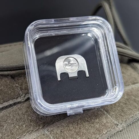 لوحة خلفية منزلق Milspin متوافقة مع Glock Gen 1-5 I Fuckaround اكتشف I Black على النحاس الذي صنعته في الولايات المتحدة الأمريكية (الموديلات G17-41، G45) in Kuwait