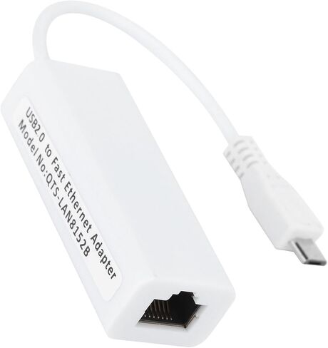 بطاقة شبكة إيثرنت، محول إيثرنت ميكرو USB إلى RJ45 بقدرة 1.3 وات، منفذ إيثرنت 100 متر مع تحكم مزدوج كامل، التفاوض التلقائي بسرعة 10 100 ميجا بت في الثانية، متوافق، ABS in Kuwait