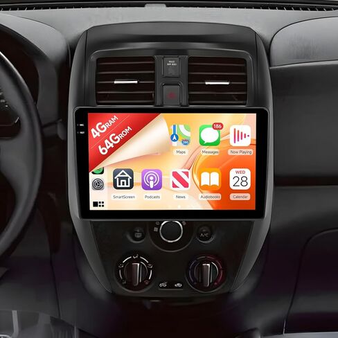 5Ghz WiFi Android Car Radio for Nissan Versa Sedan Radio 2015-2019 Car Stereo 10.1" 1080P IPS Touchscreen with Wireless Carplay Android Auto Bluetooth GPS Navigation FM/RDS with Backup Camera,4G+64G in Kuwait