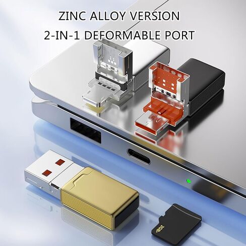 Fast Speed Type C USB MicroSDs Card Reader Metal Case for Multiple Devices Including Laptops and Tablets MicroSDs Card Adapter in Kuwait