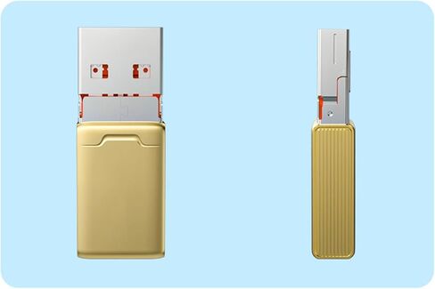 Fast Speed Type C USB MicroSDs Card Reader Metal Case for Multiple Devices Including Laptops and Tablets MicroSDs Card Adapter in Kuwait