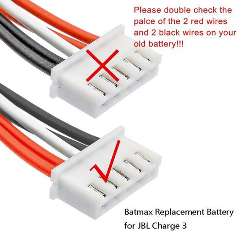 Batmax New 3.7V 7200mAh Battery GSP1029102A for JBL Charge 3 Portable Bluetooth Speaker in Kuwait