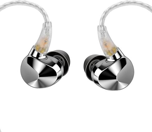 سماعات أذن Questyle Zen داخل الأذن HiFi سلكية، سماعات أذن IEM من فئة الاستوديو، سماعات أذن للألعاب، عزل الضوضاء، كابل OFC للموسيقيين in Kuwait