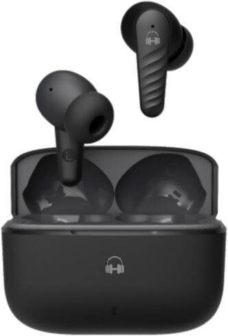 HARMONY TWENTY-TWO HTT-9، سماعات أذن لاسلكية، ENC 4 ميكروفون لإلغاء الضوضاء، سماعات أذن عميقة 13 مم مع مساعد صوتي، 5.4 سماعات بلوتوث، شحن سريع 10 دقائق = 100 دقيقة، حافظة 6H+35H، Ipx5 in Kuwait