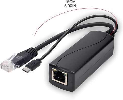 POE Splitter 48V إلى 5V MicroUSB Type C DC5.5x2.1mm DC3.5x1.35mm واجهة كابل محول التيار الكهربائي لكاميرا IP الطاقة عبر إيثرنت محول حاقن الفاصل USB للكاميرا in Kuwait