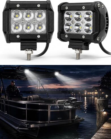 ضوء إرساء القارب العائم من Shangyuan، أضواء LED بحرية لضوء موزع قارب الصيد كاياك باس جون، المصابيح الأمامية للقارب، ضوء T-top، ضوء سطح السفينة، أضواء القيادة، ضوء صارم، أضواء الملاحة، قطعتان in Kuwait