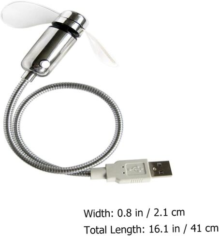 VILLCASE USB LED مروحة صغيرة مع عرض الساعة في الوقت الحقيقي، مروحة معقوفة محمولة قابلة لإعادة الشحن عبر USB لأجهزة الكمبيوتر المحمول والسفر in Kuwait