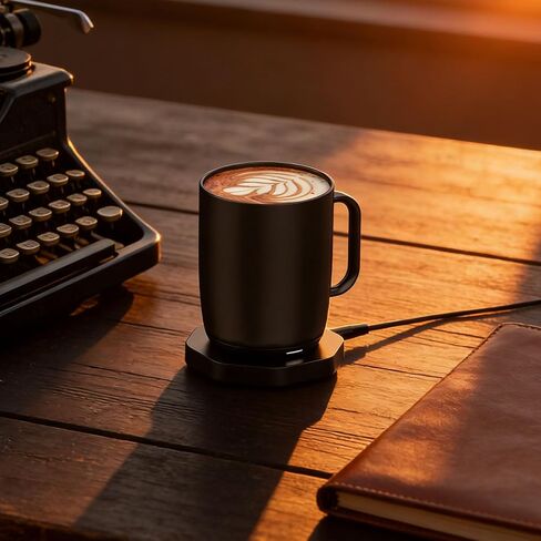 Yoidesu Charging Coaster Compatible with for Temperature Control Smart Mug 2 2+ 1, Mug Power Cord and Charger Dock Base for Wireless Warmer Cup Accessories, Black in Kuwait