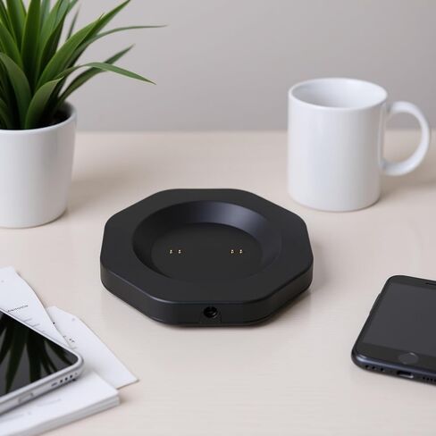 Yoidesu Charging Coaster Compatible with for Temperature Control Smart Mug 2 2+ 1, Mug Power Cord and Charger Dock Base for Wireless Warmer Cup Accessories, Black in Kuwait
