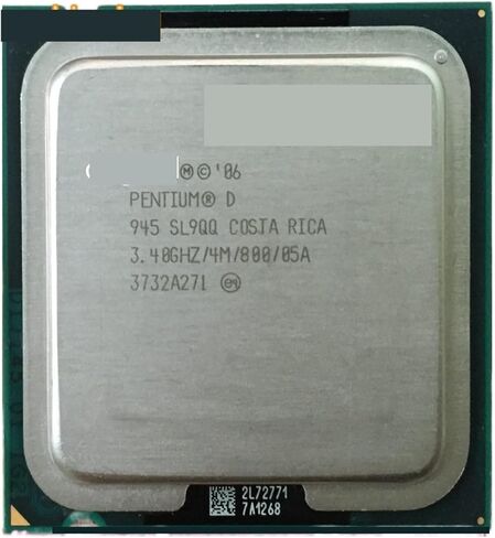 معالج IP PD945 (3.40 جيجا هرتز/4 ميجا هرتز/800 ميجا هرتز) سطح المكتب LGA775 PD 945 D وحدة المعالجة المركزية مجانًا in Kuwait
