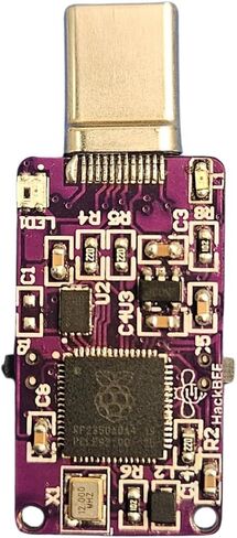 HackBEE - دونجل المطور Pocket RP2350 USB-C | DIY برمجة القرصنة USB للأغراض التعليمية in Kuwait