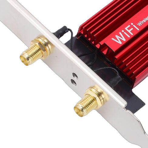 بطاقة شبكة Zunate WiFi 7 PCIe مع بلوتوث 5.4، محول لاسلكي TriBand 6 جيجا هرتز 5 جيجا هرتز 2.4 جيجا هرتز للكمبيوتر المكتبي، هوائي عالي الكسب 12 ديسيبل يدعم 10 11 in Kuwait