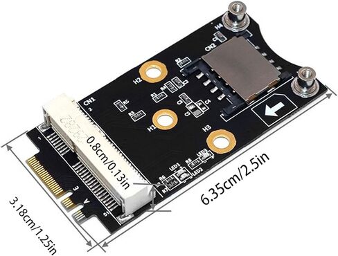 A+E Slot Adapter Module Board for Miniature PCIe WiFi 4G Compatible for 7 8 10 Systems Desktop WiFi in Kuwait