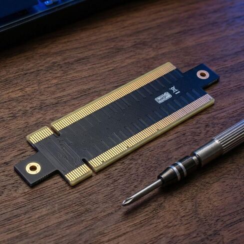 بطاقة محول PCIe 16x ذكر إلى ذكر - توسيع احترافي لبطاقة الرسومات، ودبوس لمس مطلي بالذهب للكمبيوتر المضغوط وهيكل الخادم in Kuwait