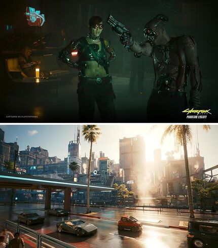 Cyberpunk 2077: Ultimate Edition for PlayStation 5 (US Version), with PremGear ThumbSticks (2 pack: 1 High-Rise, 1 Mid-Rise) & Cleaning Cloth in Kuwait
