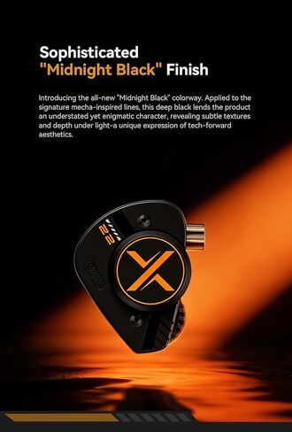Fanmusic ooopusX Op.22 Headphones Two Dynamic Two Balanced Armature Drivers in-Ear Monitors Adjustable Tuning Options (3.5mm Without mic) in Kuwait