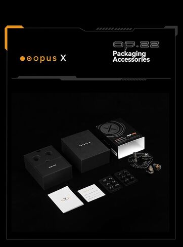 Fanmusic ooopusX Op.22 Headphones Two Dynamic Two Balanced Armature Drivers in-Ear Monitors Adjustable Tuning Options (3.5mm Without mic) in Kuwait