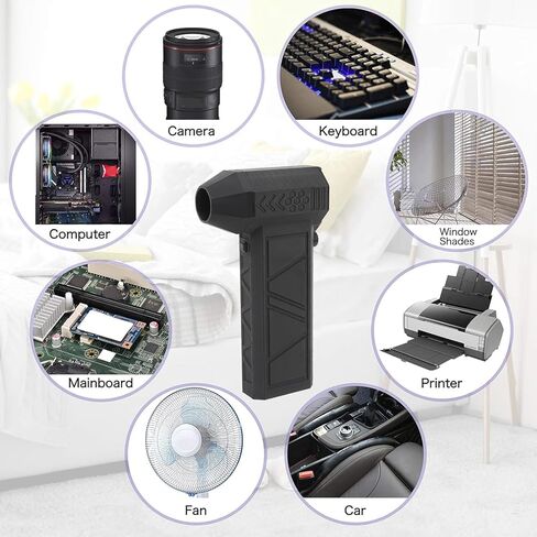 Compressed Air Duster 130000rpm Electric Air Duster No Canned Air 8000mah Battery Portable Jet Turbo for Computer Clean Keyboard Car Dry Home in Kuwait
