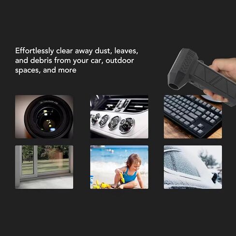 Compressed Air Duster 130000rpm Electric Air Duster No Canned Air 8000mah Battery Portable Jet Turbo for Computer Clean Keyboard Car Dry Home in Kuwait