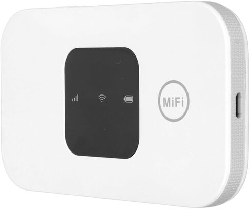 نقطة اتصال واي فاي محمولة من Focket، تدعم 10 مستخدمين في وقت واحد، جهاز نقطة اتصال محمول 4G LTE عالي السرعة، جهاز توجيه للسفر مع فتحة بطاقة SIM صغيرة وبطارية 2100 مللي أمبير في الساعة لأعمال السيارات in Kuwait