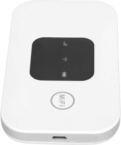 نقطة اتصال واي فاي محمولة من Focket، تدعم 10 مستخدمين في وقت واحد، جهاز نقطة اتصال محمول 4G LTE عالي السرعة، جهاز توجيه للسفر مع فتحة بطاقة SIM صغيرة وبطارية 2100 مللي أمبير في الساعة لأعمال السيارات in Kuwait