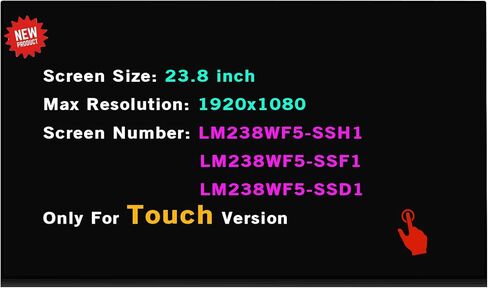استبدال L17303-272 L17303-272-RB LM238WF5-SSD1 للوحة LCD HP 24 بوصة 23.8 بوصة 24-X 24-XA0053W متوافقة مع شاشة بديلة الكل في واحد للكمبيوتر الشخصي 1920x1080 in Kuwait