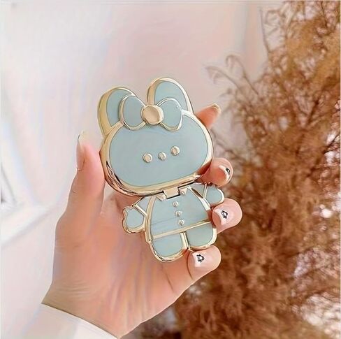 Cute Bunny Phone Stand Foldable Phone Holder Adjustable Desktop Stand for Smartphone Tablet(Purple) in Kuwait