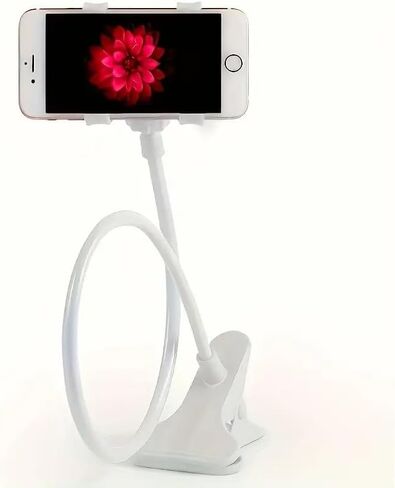 Lazy Phone Holder for Bedside TV Live Streaming Tablet Dual Clamp Head Spiral Base Desktop Phone Stand, Bedside Holder, Hands-Free Viewing, Compact Design, Stylish Phone Stand, Durable Stand in Kuwait