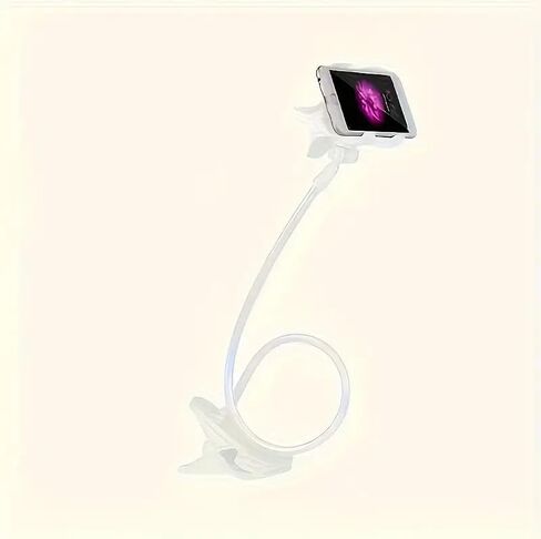 Lazy Phone Holder for Bedside TV Live Streaming Tablet Dual Clamp Head Spiral Base Desktop Phone Stand, Bedside Holder, Hands-Free Viewing, Compact Design, Stylish Phone Stand, Durable Stand in Kuwait